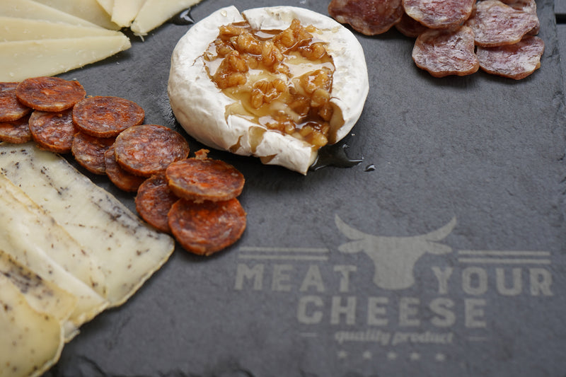 Meat Your Cheese Slate Platter