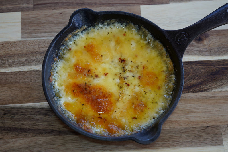 Provoleta Gourmet Cheese Sizzling In The Pan